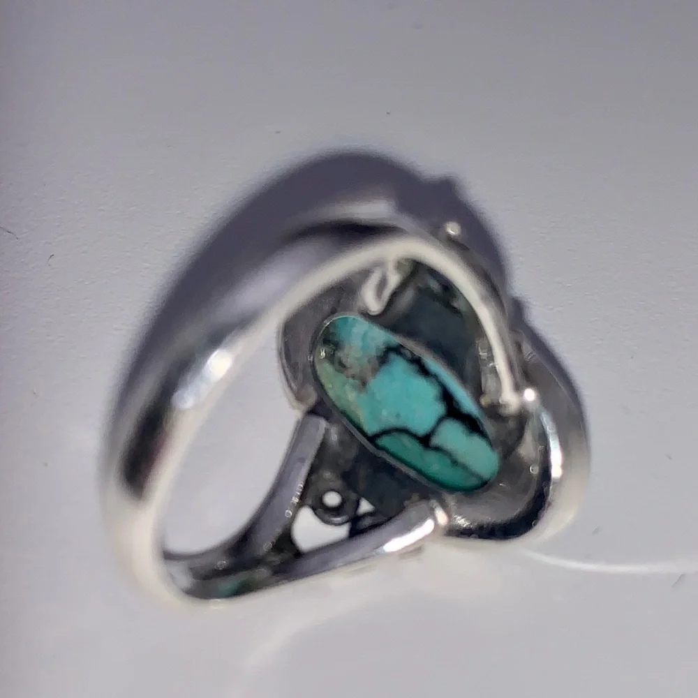 Sold to D Brummett 😍NWT Sterling & Tibetan Turquoise Ring - Picture 8 of 14